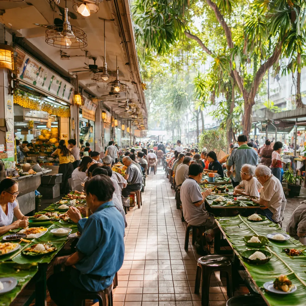 Adam Road Food Centre: Nasi Lemak and Prawn Noodles