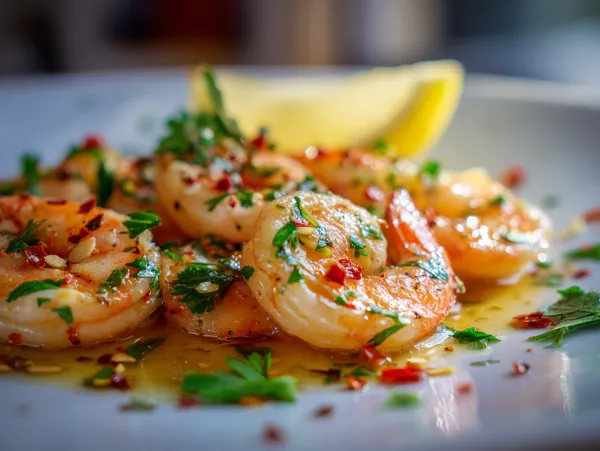 Aglio Olio with Prawns