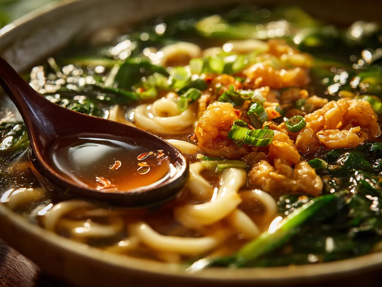 Handmade Ban Mian with Ikan Bilis