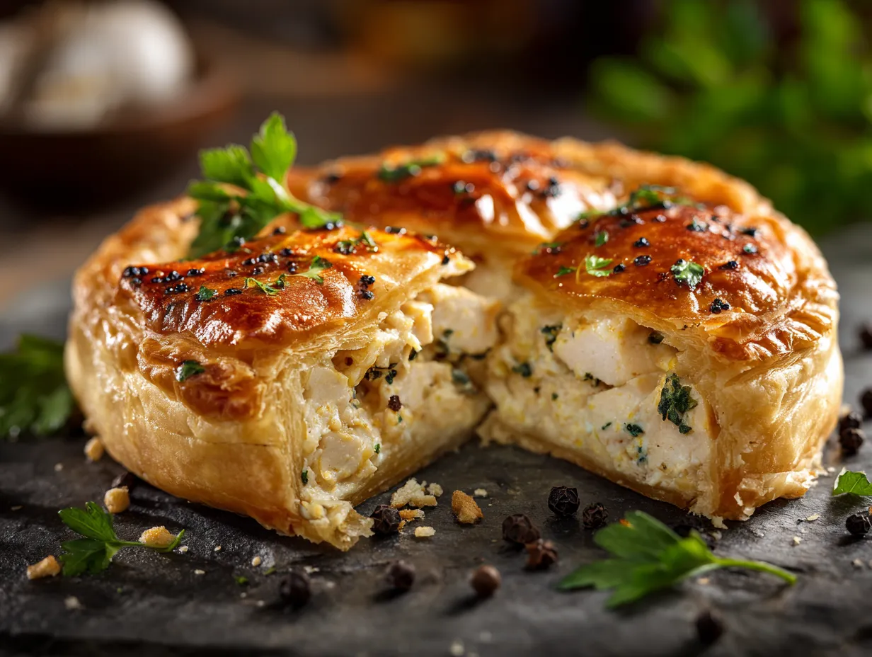 Black Pepper Chicken Pie