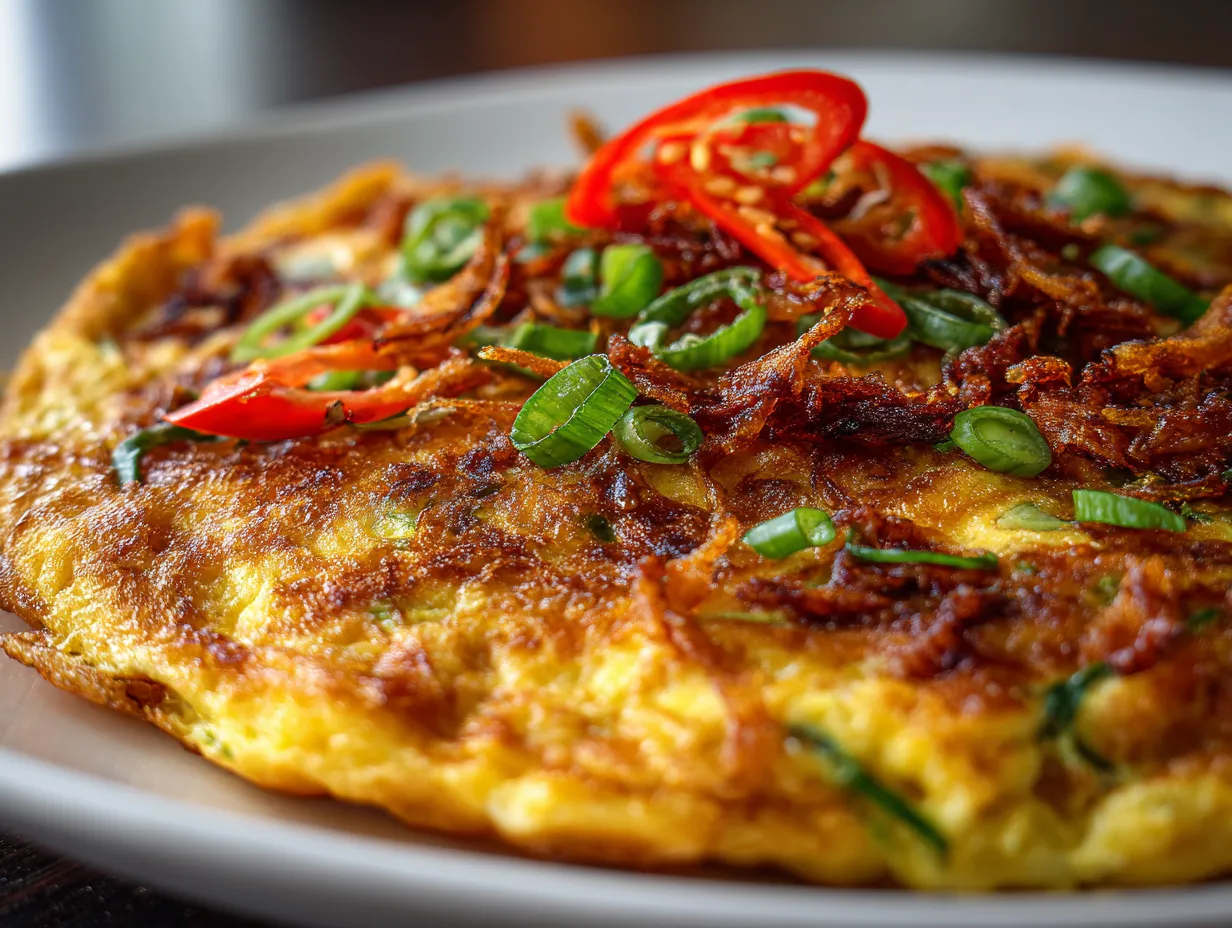 Chinchalok Omelette (Fermented Shrimp)