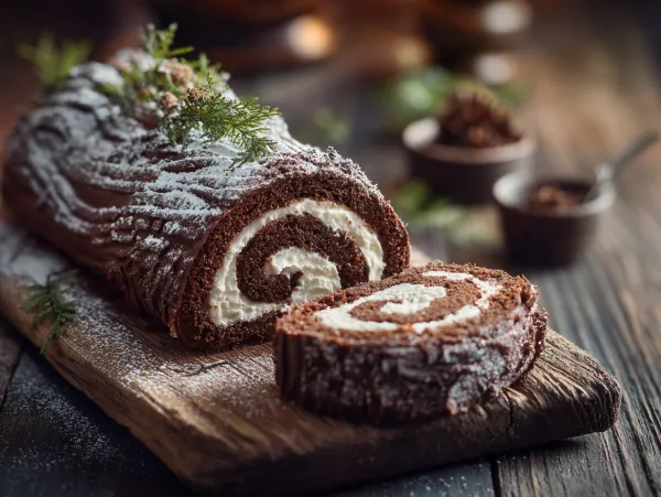 Christmas Log Cake (Yule Log)