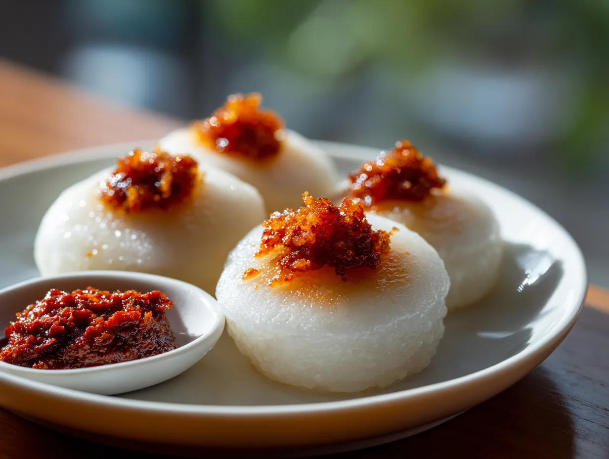 Chwee Kueh (Steamed Rice Cakes with Chai Poh)