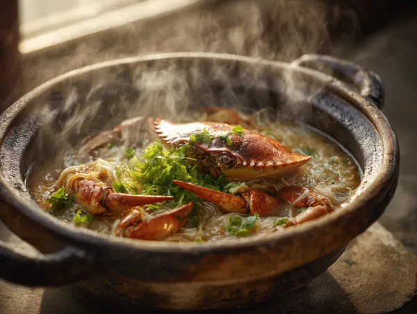 Claypot Crab Bee Hoon Soup (Milky Broth)