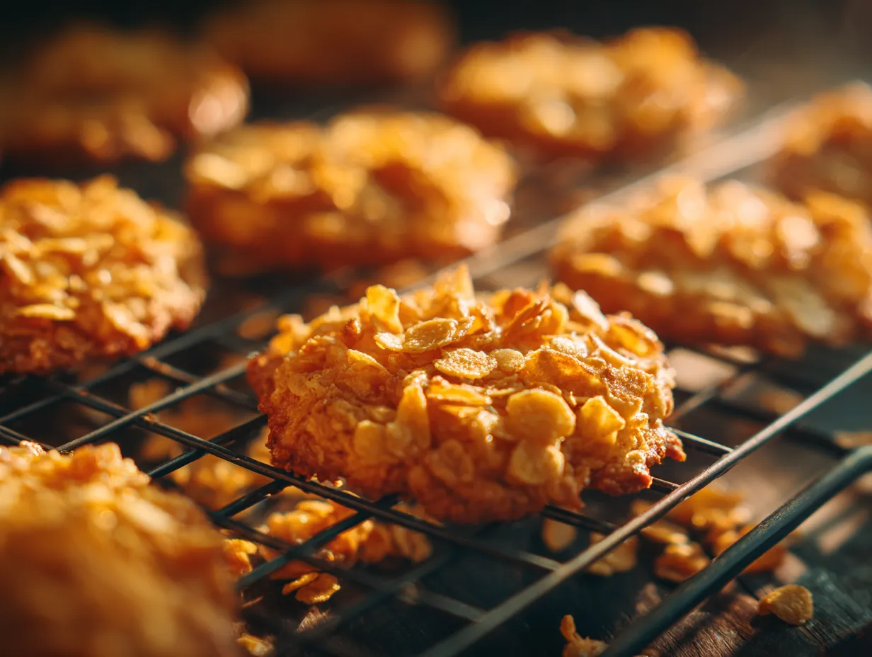 Honey Cornflakes Cookies