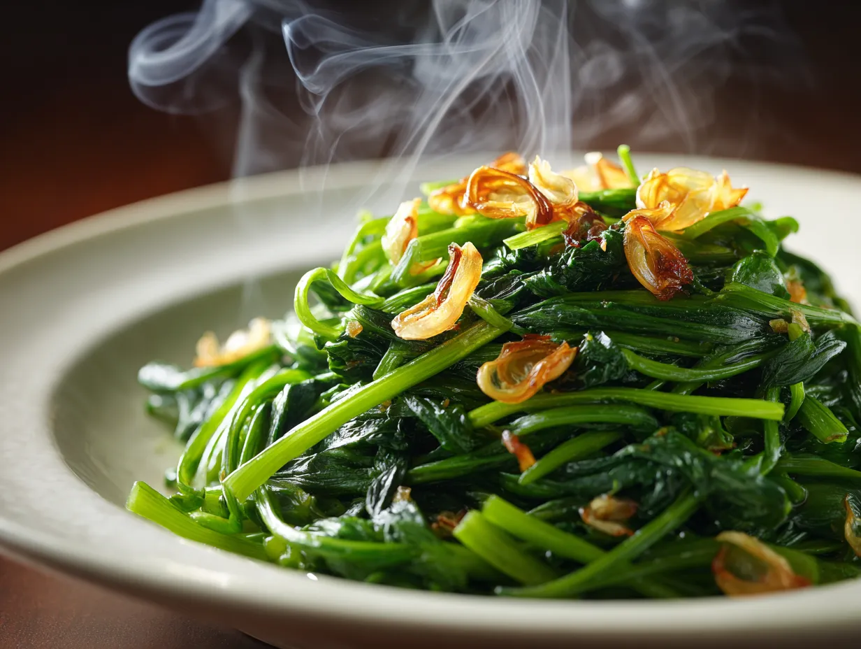Stir Fried Dou Miao with Garlic