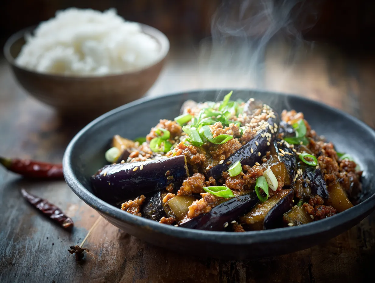 Braised Eggplant with Minced Pork