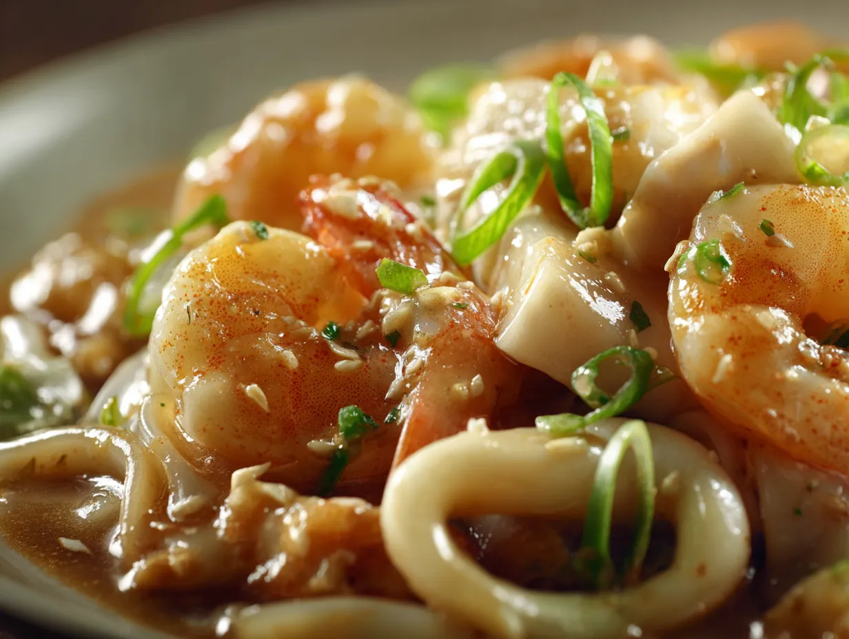 Seafood Hor Fun with Silky Gravy