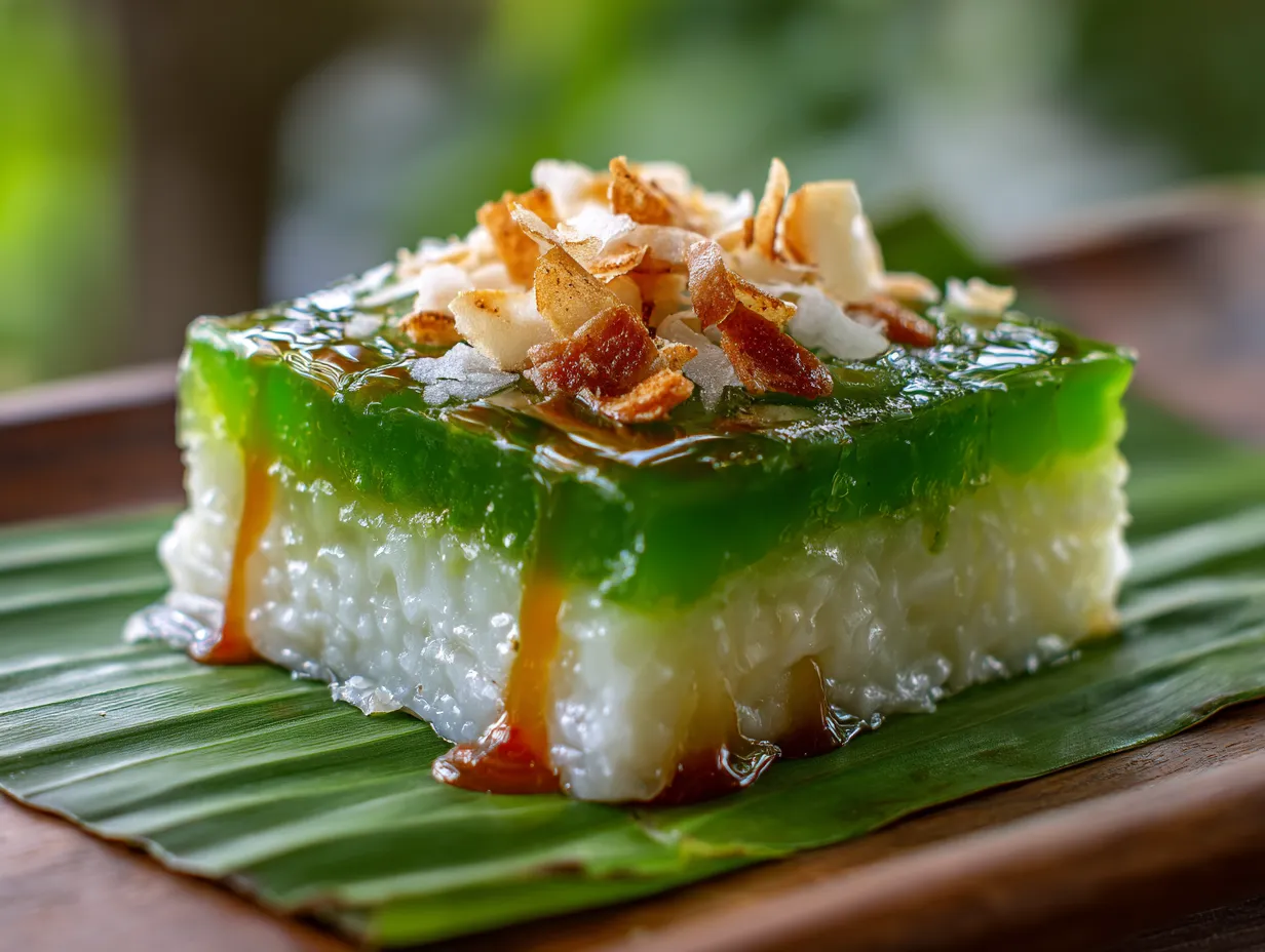 Kueh Salat (Glutinous Rice Custard)