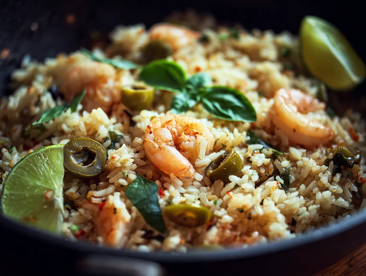 Olive Fried Rice (Thai-Singapore Style)