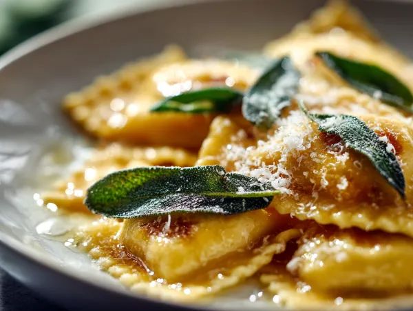 Ravioli with Sage Butter
