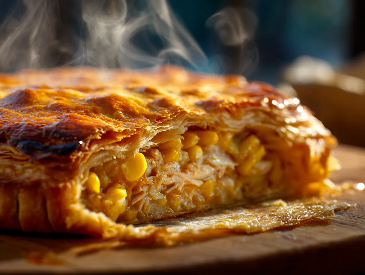 Roasted Chicken & Corn Pie