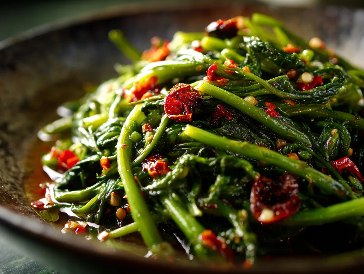Sambal Kangkong with Belacan