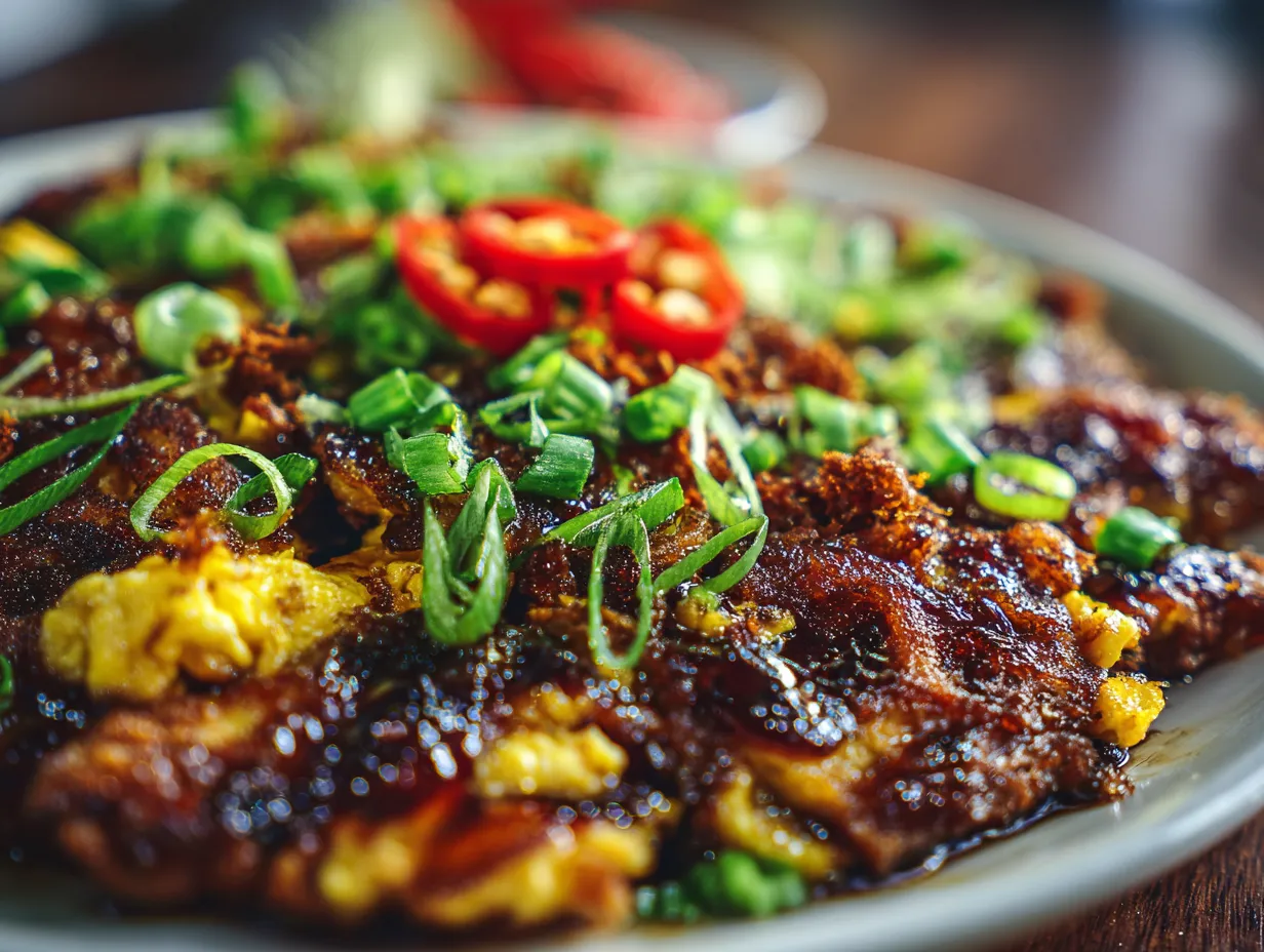 Chai Tow Kway (Fried Carrot Cake - Black & White)