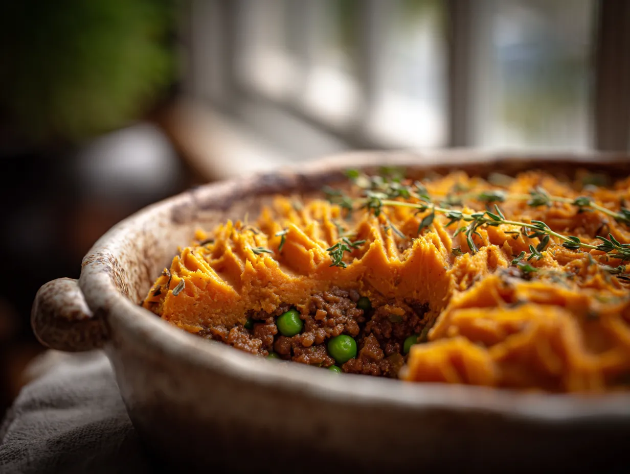 Sweet Potato Shepherd's Pie (Healthier Twist)