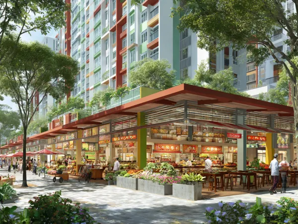 Our Tampines Hub Hawker Centre